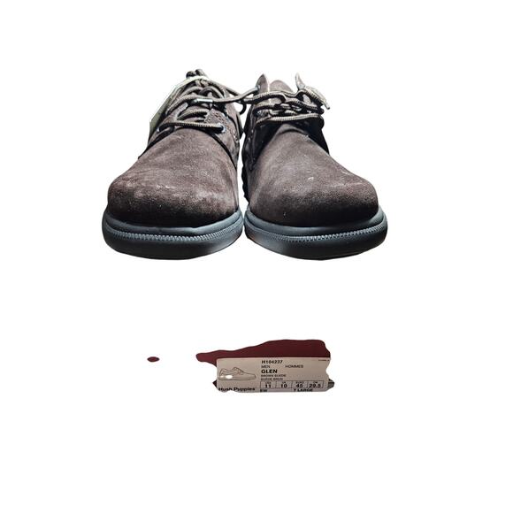 Hush Puppies Glen Derby Zero G Brown Suede Size 11 Extra Wide